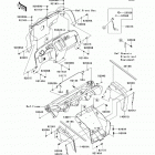 Mule 610 4x4 XC Camo (KAF400-EEF) Детали рамы (фронт)