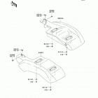 Mule 610 4x4 XC Camo (KAF400-EEF) Заднее крыло