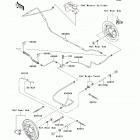 Mule 610 4x4 XC Camo (KAF400-EEF) Задние тормозные трубопроводы