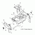 RANGER RZR 4 XP 900 - R12XT87AA/9EAS Body, rear rack and fenders