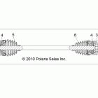 R11XY76FX RANGER RZR 4 INTL Drive train, rear half shaft, rh