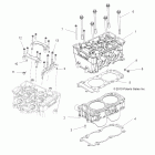 RANGER RZR 4 XP 900 - R12XT87AA/9EAS Головка и цилиндр двигателя