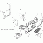 RANGER RZR 4 XP 900 - R12XT87AA/9EAS Body, front bumper