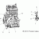 RANGER RZR 4 XP 900 - R12XT87AA/9EAS Engine, cooling, thermostat and bypass