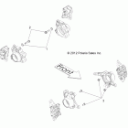 RANGER RZR 4 XP 900 - R12XT87AA/9EAS Brakes, caliper mounting