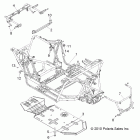 RANGER RZR XP INTL - R12JT9EFX Chassis, main frame and skid plate