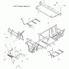 R11RC08LG POLARIS LSV 4X4 Chassis, frame and front bumper