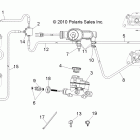 R11RH50AG/AH/AR RANGER 4X4 500 EFI Brakes, lines and master cylinder