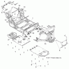 RANGER RZR 4 XP 900 - R12XT87AA/9EAS Chassis, main frame and skid plate