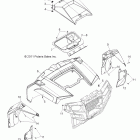 RANGER RZR 4 XP 900 - R12XT87AA/9EAS Body, hood and front body work