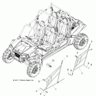 RANGER RZR 4 XP 900 - R12XT87AA/9EAS Body, side nets