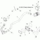 R11RH45AG/AH/AR RANGER 400 HO Engine, air intake
