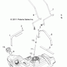 RANGER RZR 4 XP 900 - R12XT87AA/9EAS Топливный бак
