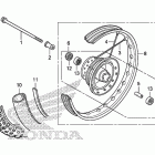 CRF100F Переднее колесо