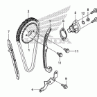 CRF150F Цепь ГРМ и натяжитель