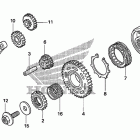 CRF450X Муфта стартера
