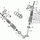 CRF100F Распределительный вал и клапана