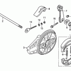 CRF100F Задний тормоз