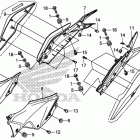 CBR250R Сидение и обтекатели сиденья