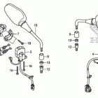 CB1000R Рулевые переключатели ,тросы и зеркала
