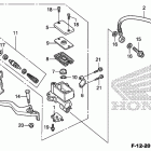 CRF250L Главный тормозной цилиндр -передний