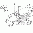 CRF150F Заднее крыло