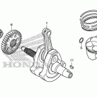 CBR250R Коленчатый вал и поршень