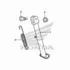 CRF110F Подножка