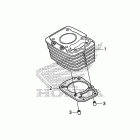 CRF150F Цилиндр