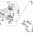 CBR250R Передний тормозной цилиндр