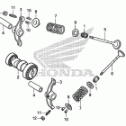 CRF50F Распределительный вал и клапана
