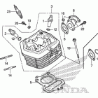 CRF100F Головка цилиндра