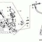 CRF150F Главный тормозной цилиндр -передний