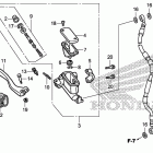 CRF150RB Главный тормозной цилиндр -передний