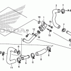 CB1000R Патрубки охлаждения