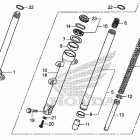 CBR250R Передняя вилка