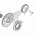 CBR250R Муфта стартера