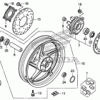 CBR250R Заднее колесо