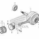 CRF110F Коленчатый вал и поршень