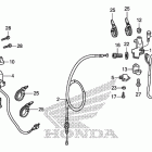 CRF150F Рулевые переключатели и тросы