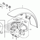 VT750C2S Крыло переднее