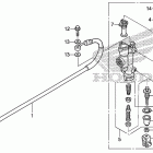 CRF250X Задний тормозной цилиндр