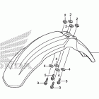 CRF150F Переднее крыло