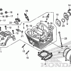 CRF230F Головка цилиндров и крышка
