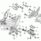 CBR250R Подножки