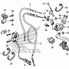CRF250X Рычаги & переключатели & тросы