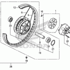 CMX250C Заднее колесо