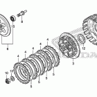 CBR250R Сцепление