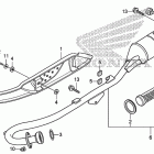 CRF100F Глушитель