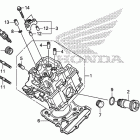 VT1300CX Передняя головка цилиндров